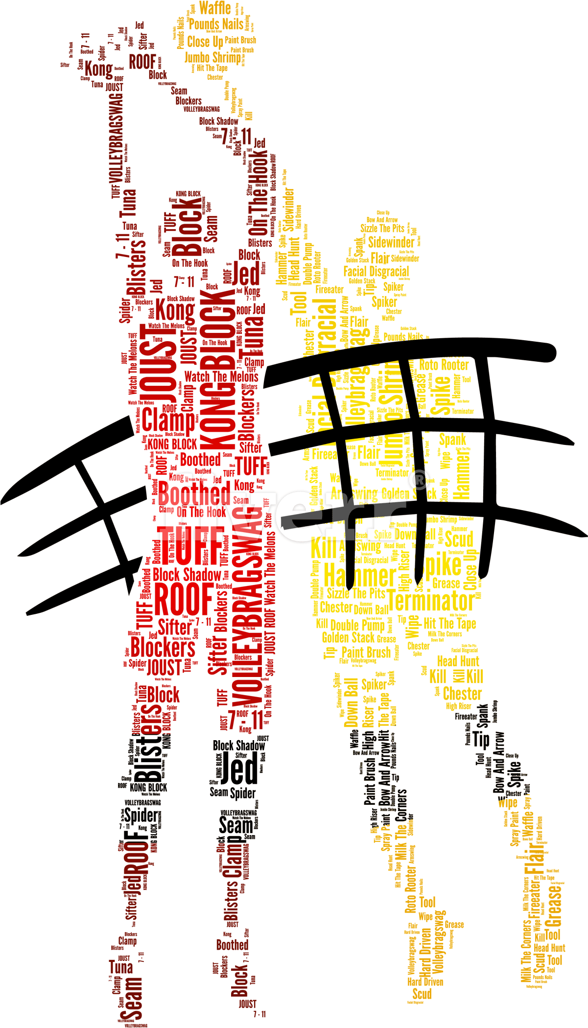 Clip Free Library Architecture Vector Word Cloud - Volleyball (1200x2144), Png Download