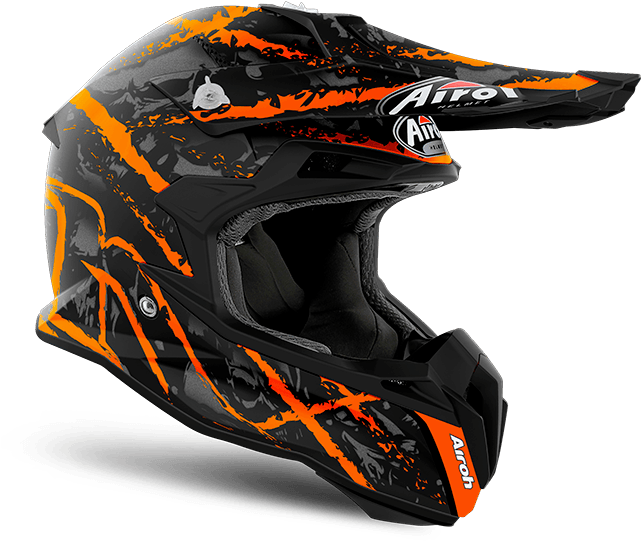 1 Open Vision Carnage Orange - Airoh Terminator Open Vision Carnage (640x640), Png Download