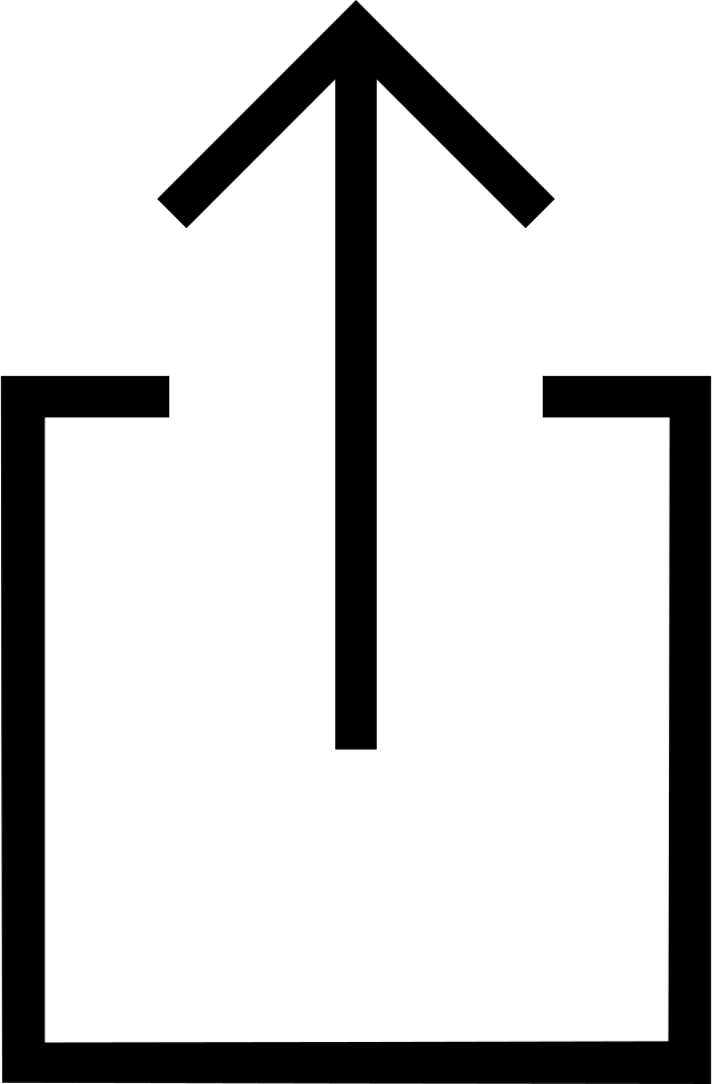 Export Share Move Arrow Up - Share Icon Ios Png (644x980), Png Download