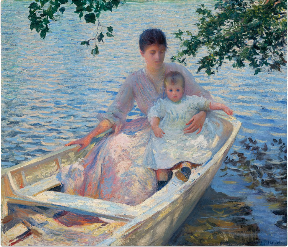 Gallery - Mother And Child In A Boat (1920x1080), Png Download