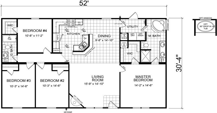 The Argyle Model Has 4 Beds And 2 Baths - House (880x465), Png Download