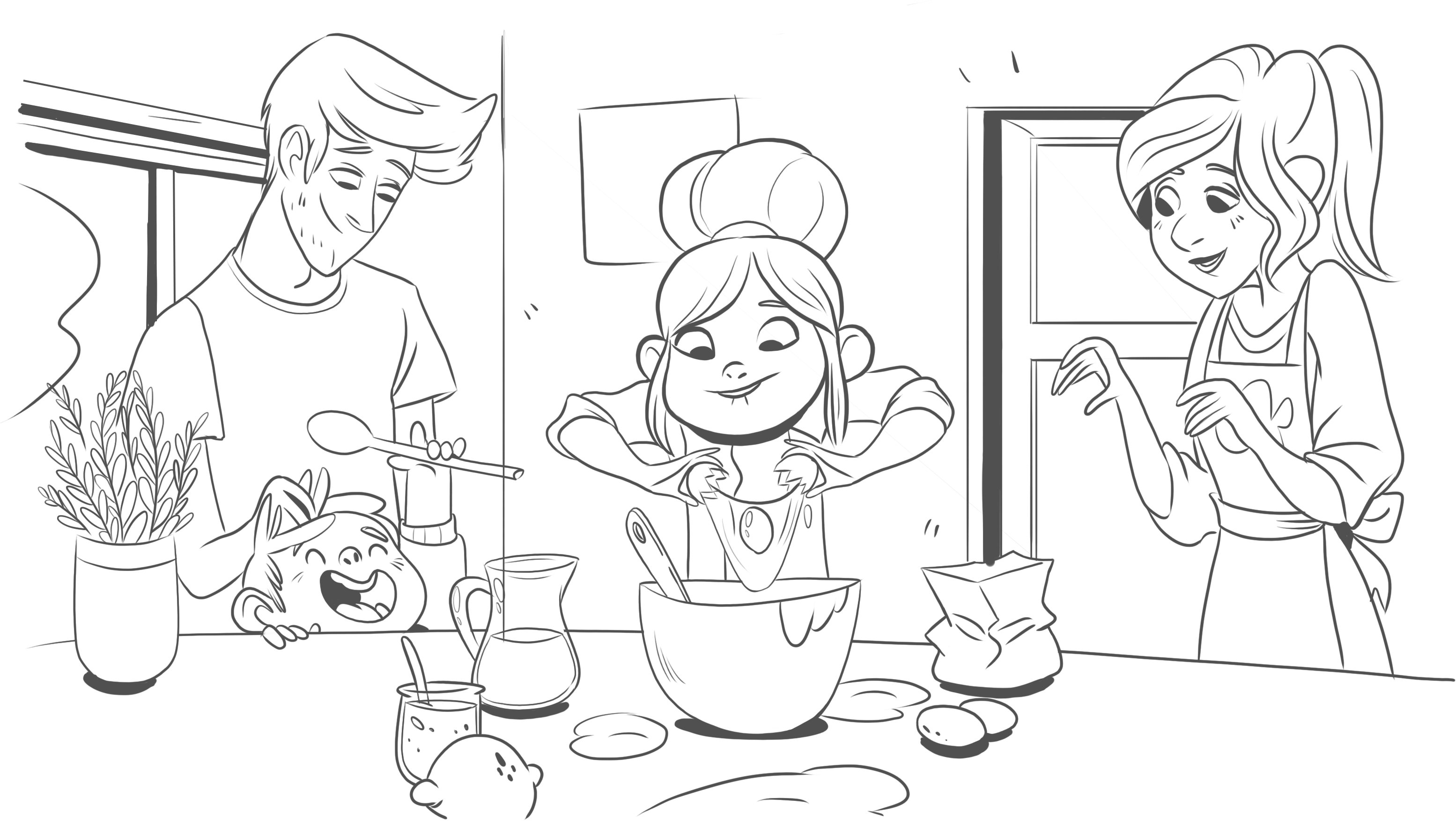 But I Also Think It's Cool That My Parents Treat Me - Cartoon (3109x1753), Png Download