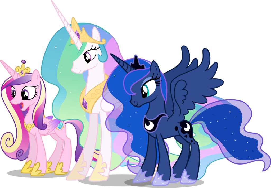 Three - My Little Pony Three Princess (1024x713), Png Download
