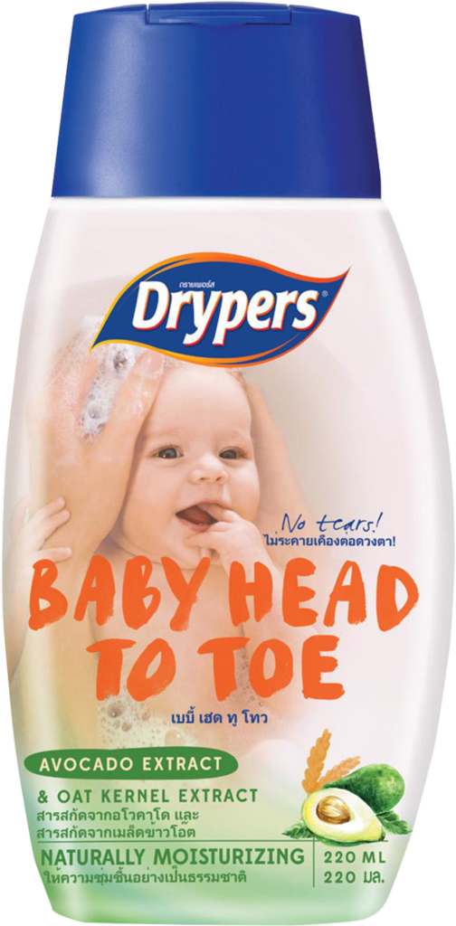 Drypers Baby Head To Toe - Drypers Head To Toe (504x1024), Png Download