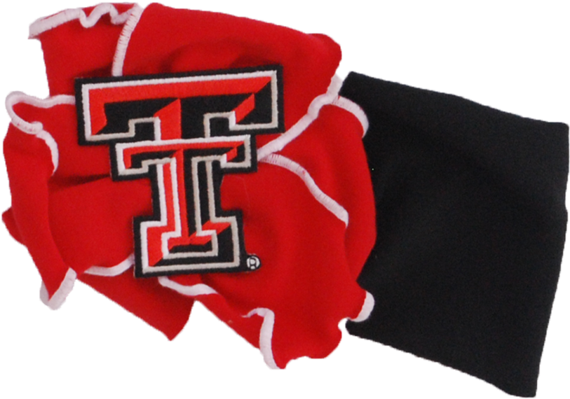Flower Headband With Double T Patch - Texas Tech (1080x1080), Png Download
