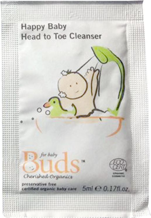 Buds Happy Baby Head To Toe Cleanser 5ml - Monkey (800x800), Png Download