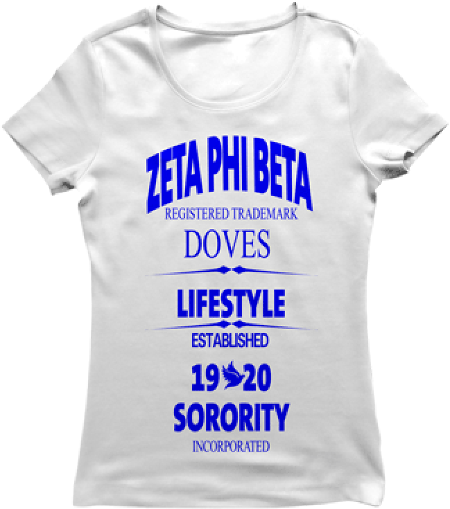 Zeta Phi Beta Greek Sorority/fraternity College " (800x800), Png Download