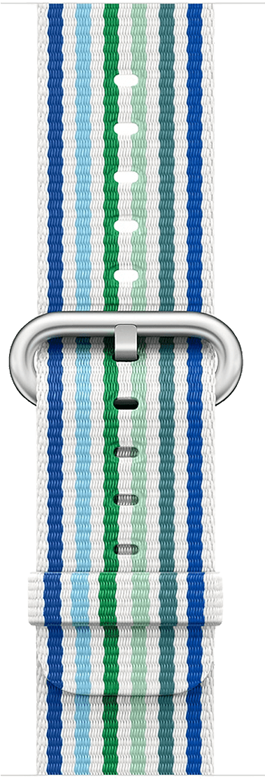 38mm Blue Stripe Woven Nylon - Apple Watch Strap Woven Nylon Band (1200x1200), Png Download