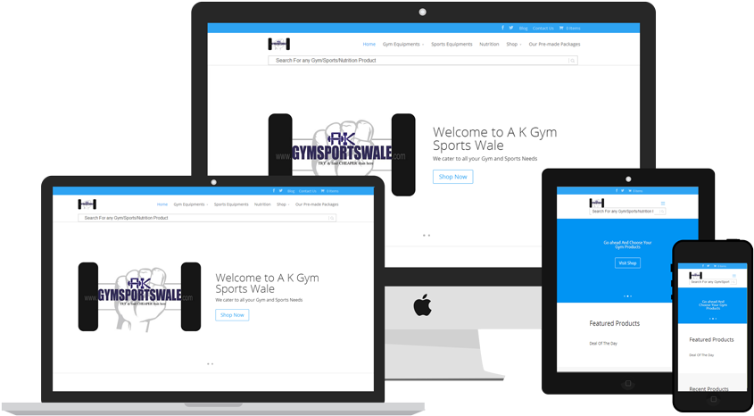 Gym Sports Wale - Web Design (1000x568), Png Download