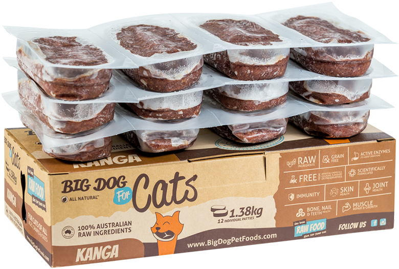 Kangaraw Food For Cats - Big Dog Barf Cat (780x600), Png Download