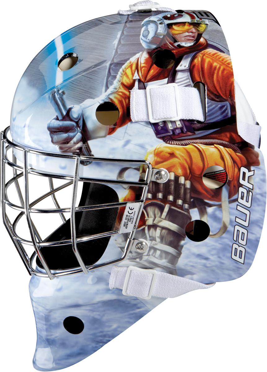 Bauer Nme3 Star Wars Yth. Goalie Mask - Boba Fett (861x1200), Png Download