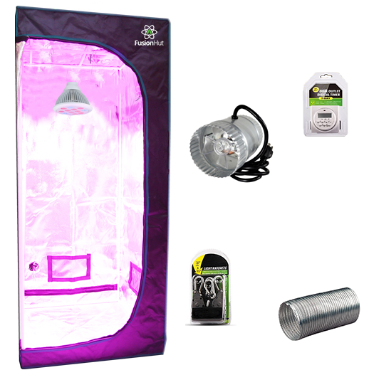 3' X 2' X 5' Stealth Closet Led Grow - Mars Hydro Mars Ii 700 Led Grow Light (840x840), Png Download