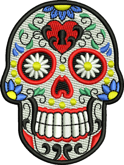 Skull Heart Png Vector Download - Skull (500x663), Png Download