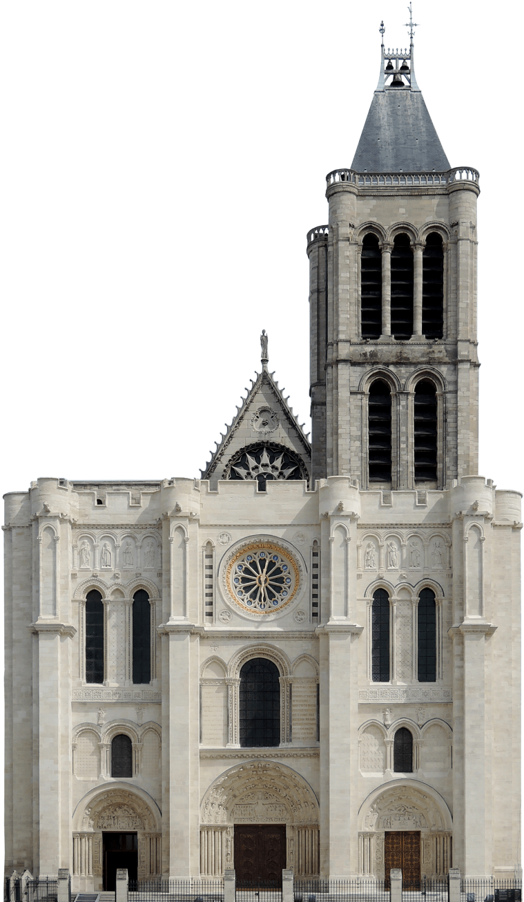 Basilica Of St Denis - Basilique Saint-denis (800x1322), Png Download