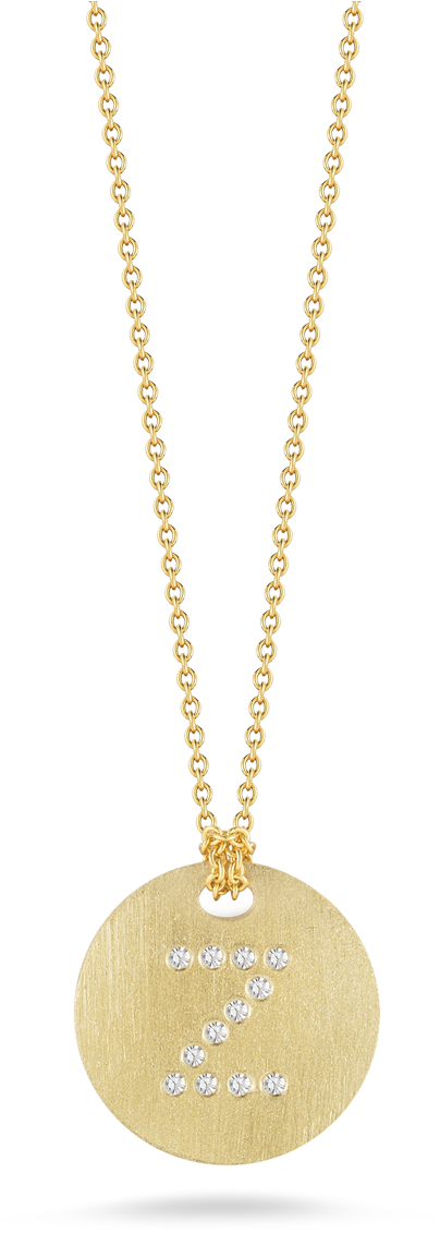 Roberto Coin Tiny Treasures 18k Yellow Gold Disc - Vergoldete Münzkette (1600x1600), Png Download