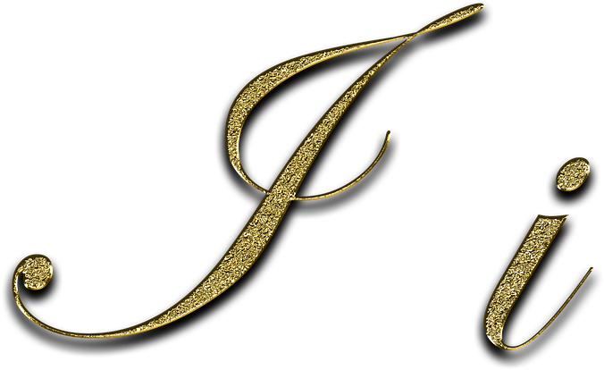 Letter, I, Gold, Font, Letter I, Leave, Type, Fonts - Stencil Litoarte (960x572), Png Download