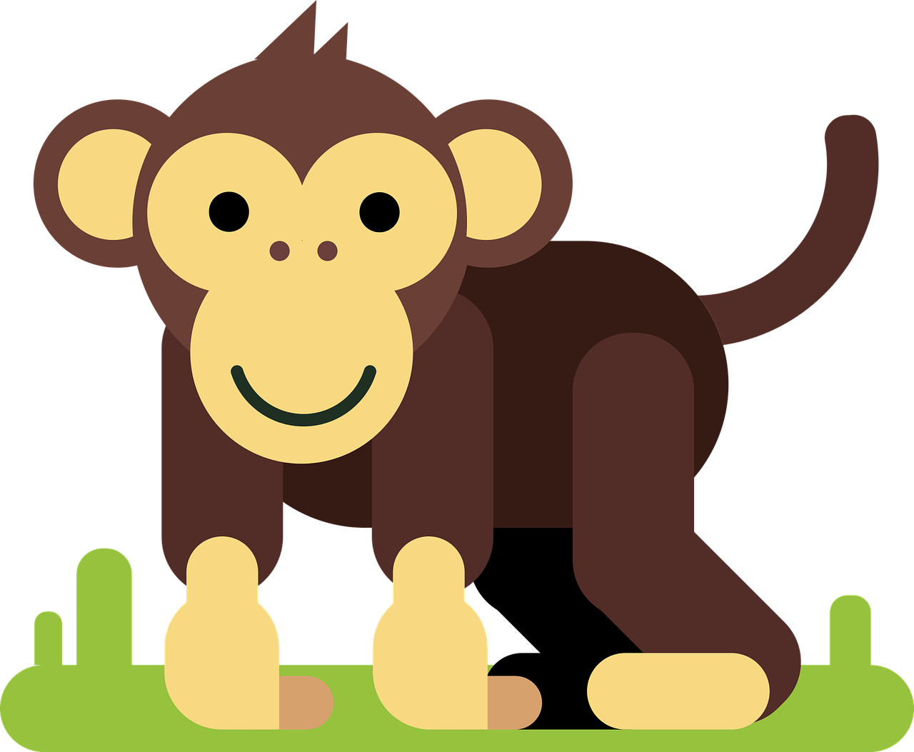 Kiss Monkey Animated Stickers (640x526), Png Download