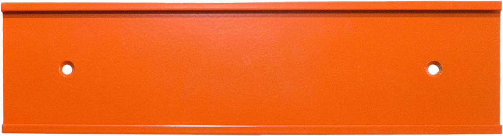 Orange Nameplate Holder - Wood (1200x498), Png Download