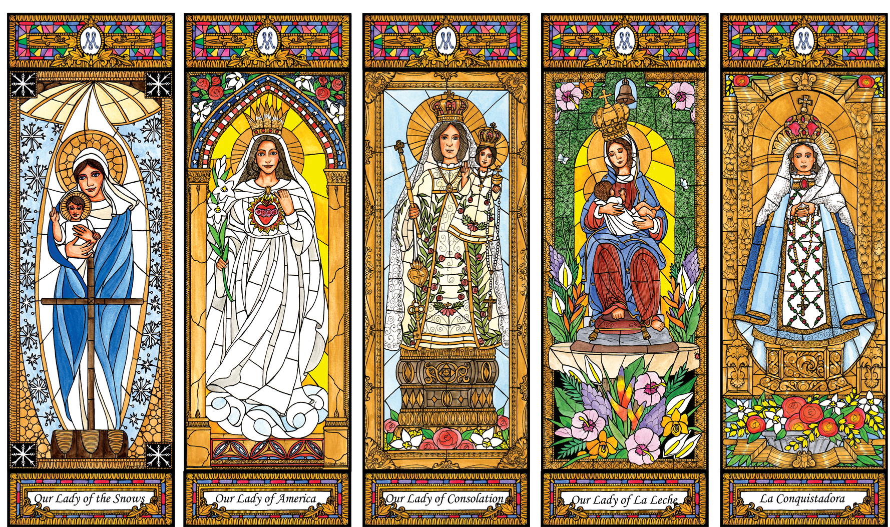 Vidrieras Virgen Maria - Mary (1800x1168), Png Download