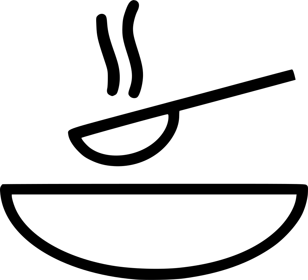Png File Svg - Spoon In A Bowl Icon (980x892), Png Download