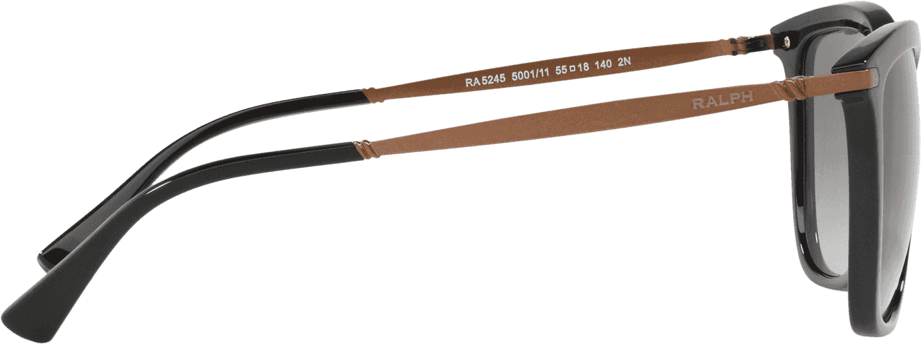 Metal Bridge Square Sunglasses In Black - Sunglasses (1920x2000), Png Download