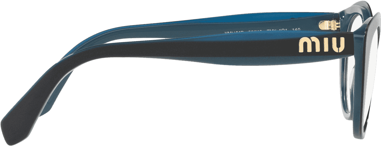 Mu 01rv Glasses In Blue On Opal Blue - Plastic (1920x2000), Png Download