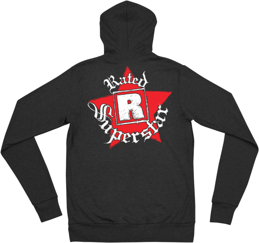 Edge "rated R Superstar" Full Zip Hoodie - Edge Rated R Superstar Shirt Xxl 2xl Wwe Wwf (900x900), Png Download