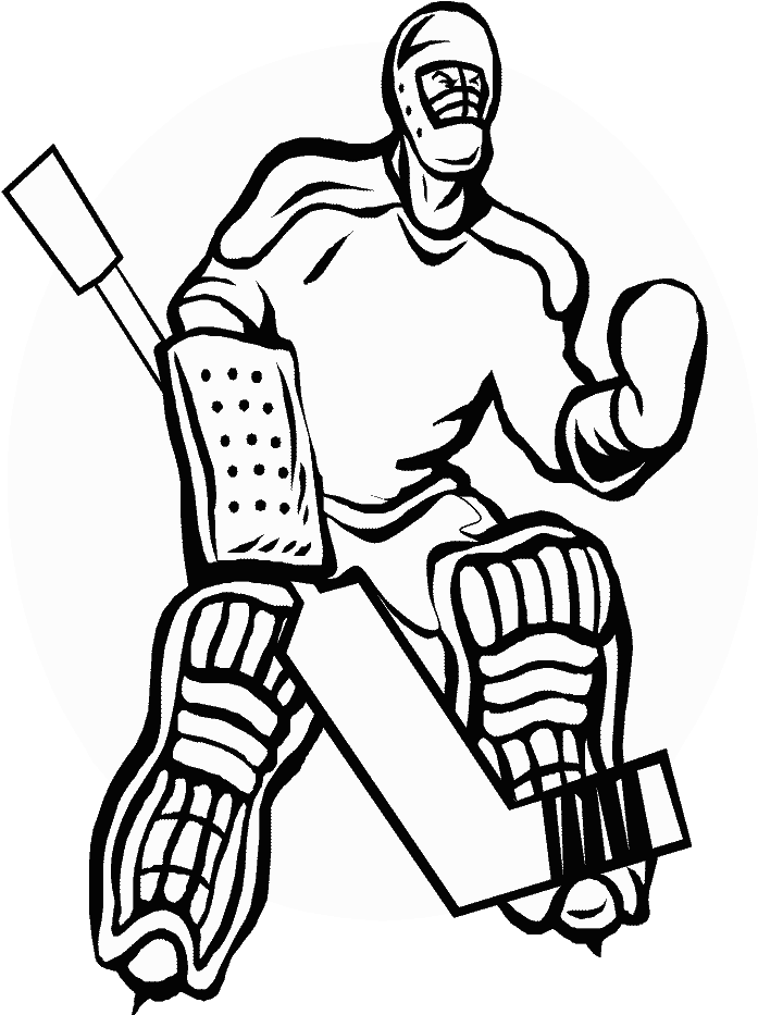 Sports Coloring Sheets Pages For Kids - Hockey Coloring Pages (718x957), Png Download