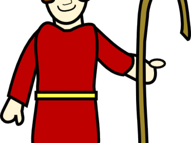 Shepherd Boy Clipart Transparent - Biblical Shepherd Clipart (640x480), Png Download