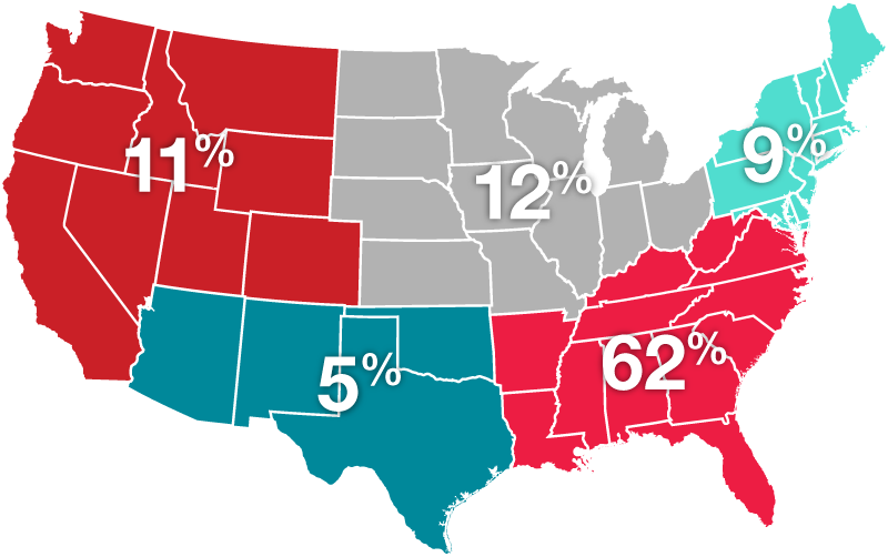 National Chapters By Region - Casabella West Coast Butter Keep 'n Slice (800x502), Png Download