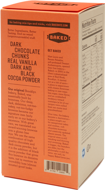 Brooklyn Blackout Brownie Gluten Free - Box (1345x760), Png Download