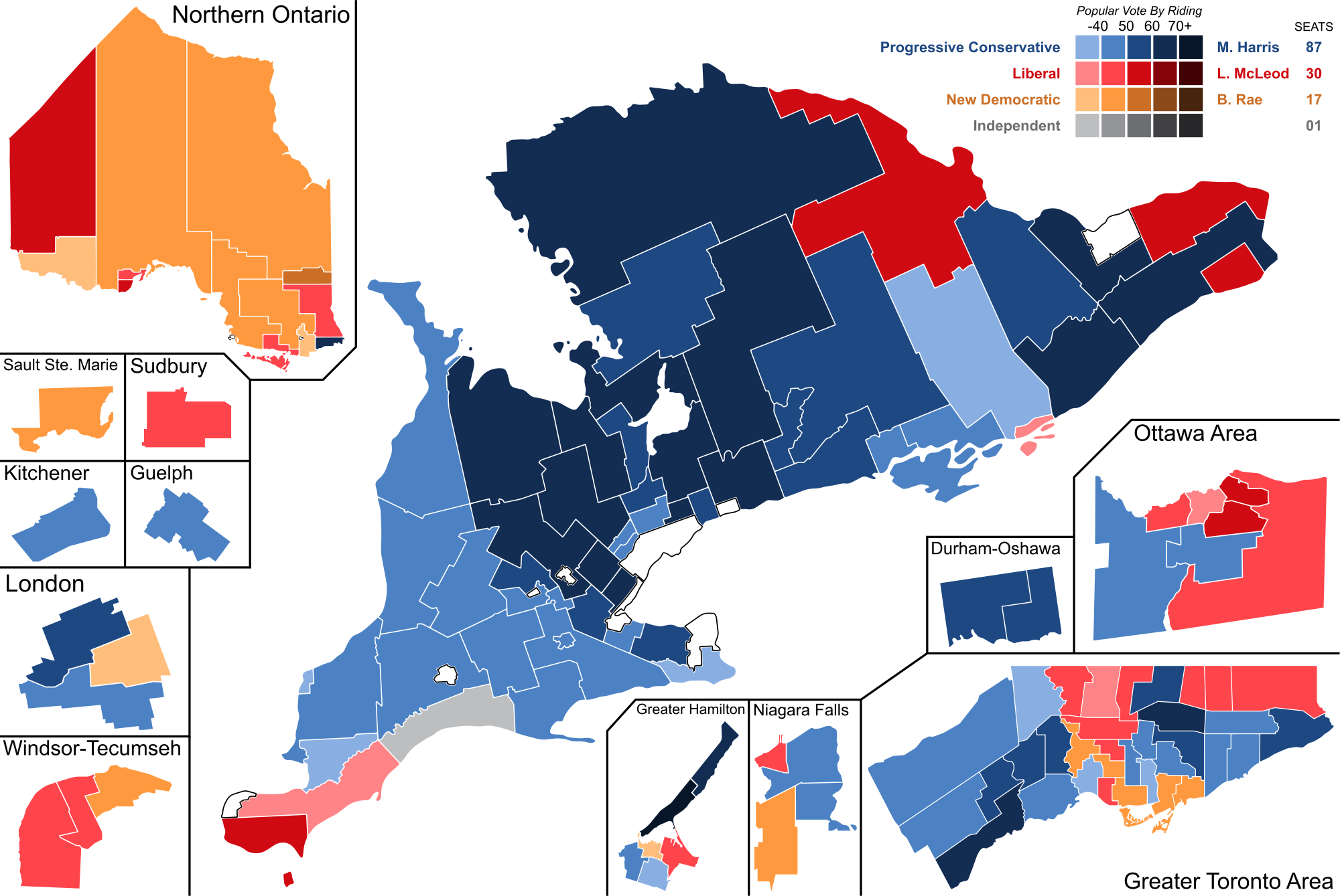 Ontario Provincial Election - Ontario Election Results 2018 (2000x1339), Png Download