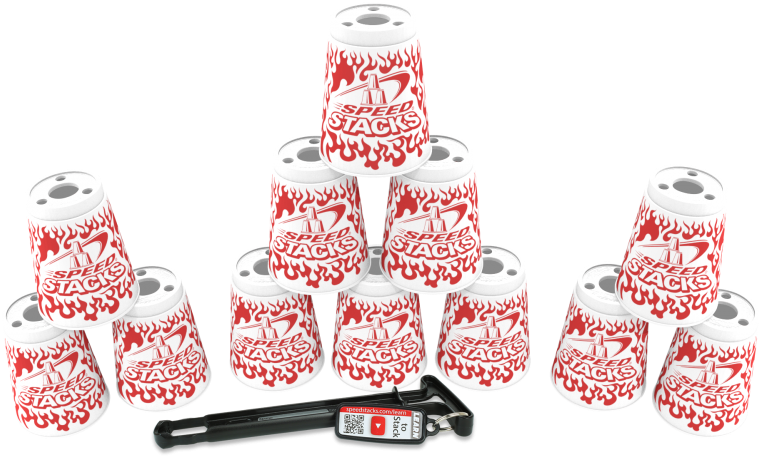 Additional Media - White Flames Speed Stacks (800x541), Png Download