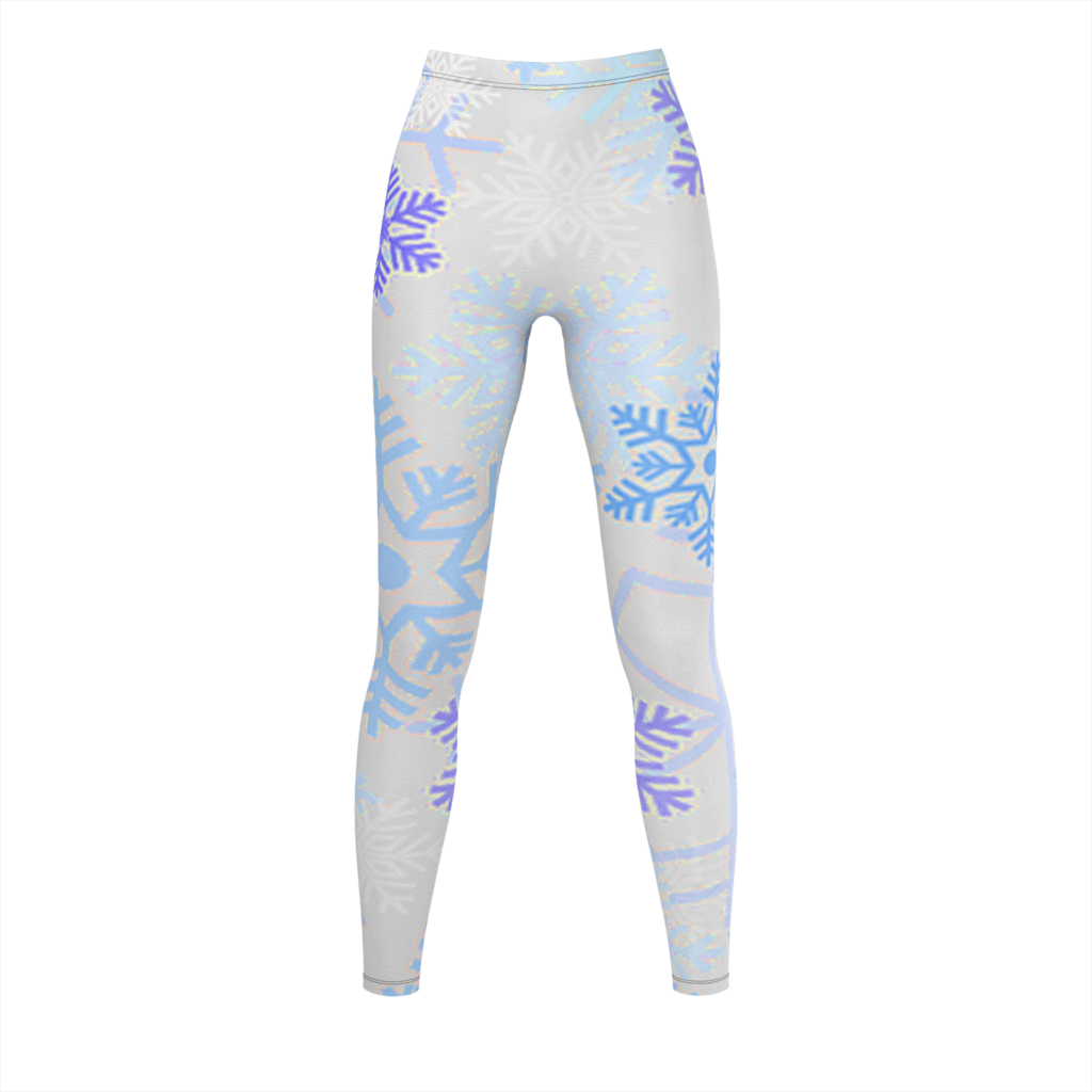 Caracal Christmas Snow Leggings - Tights (1024x1024), Png Download