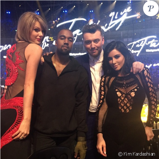 Taylor Swift, Kanye West, Sam Smith Et Kim Kardashian - Taylor Swift Dan Charli Xcx (637x508), Png Download