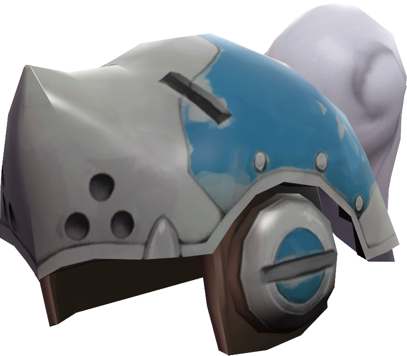 Blu Spiral Sallet Heavy - Spiral Knights Tf2 Hat (814x713), Png Download