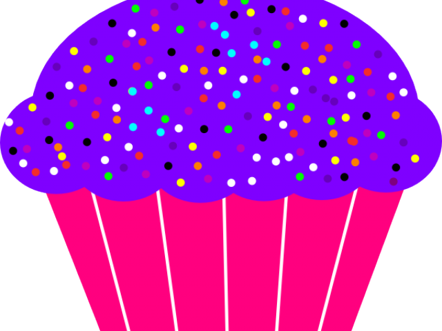 Cupcake Clipart Transparent Background - Transparent Background Cup Cakes Clip Art (640x480), Png Download