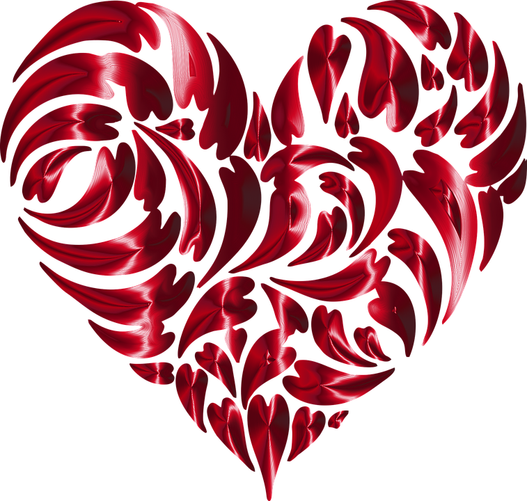 Fractal Abstract Png Photo1 - Abstract Heart Transparent Background (757x720), Png Download
