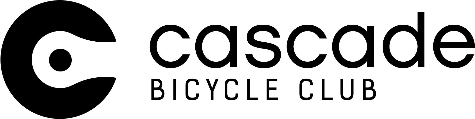Cascade Bicycle Club Logo (2000x545), Png Download