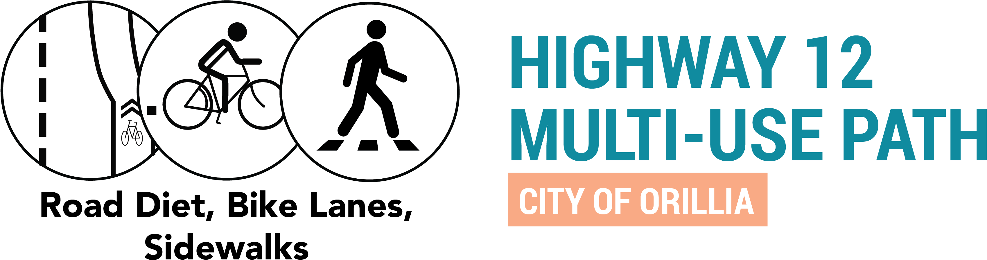 The Interchange Between Highways 11 And 12 In Orillia - Graphic Design (4314x1435), Png Download