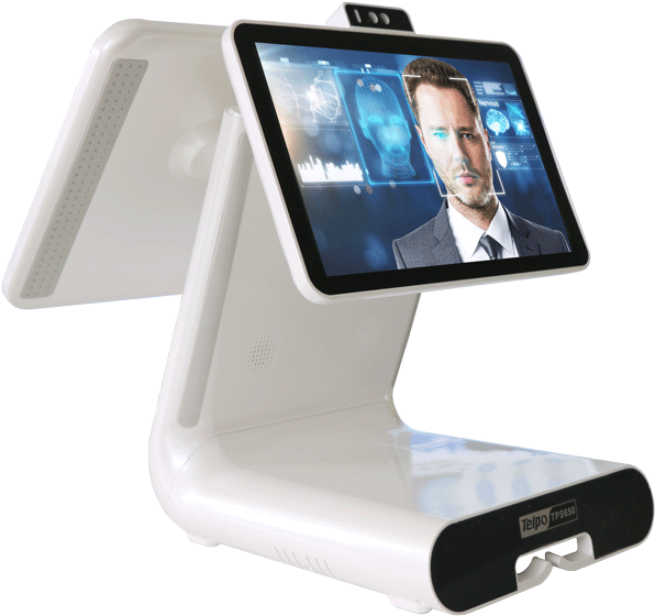 Face Recognition Smart Biometric Pos Cash Register (700x643), Png Download