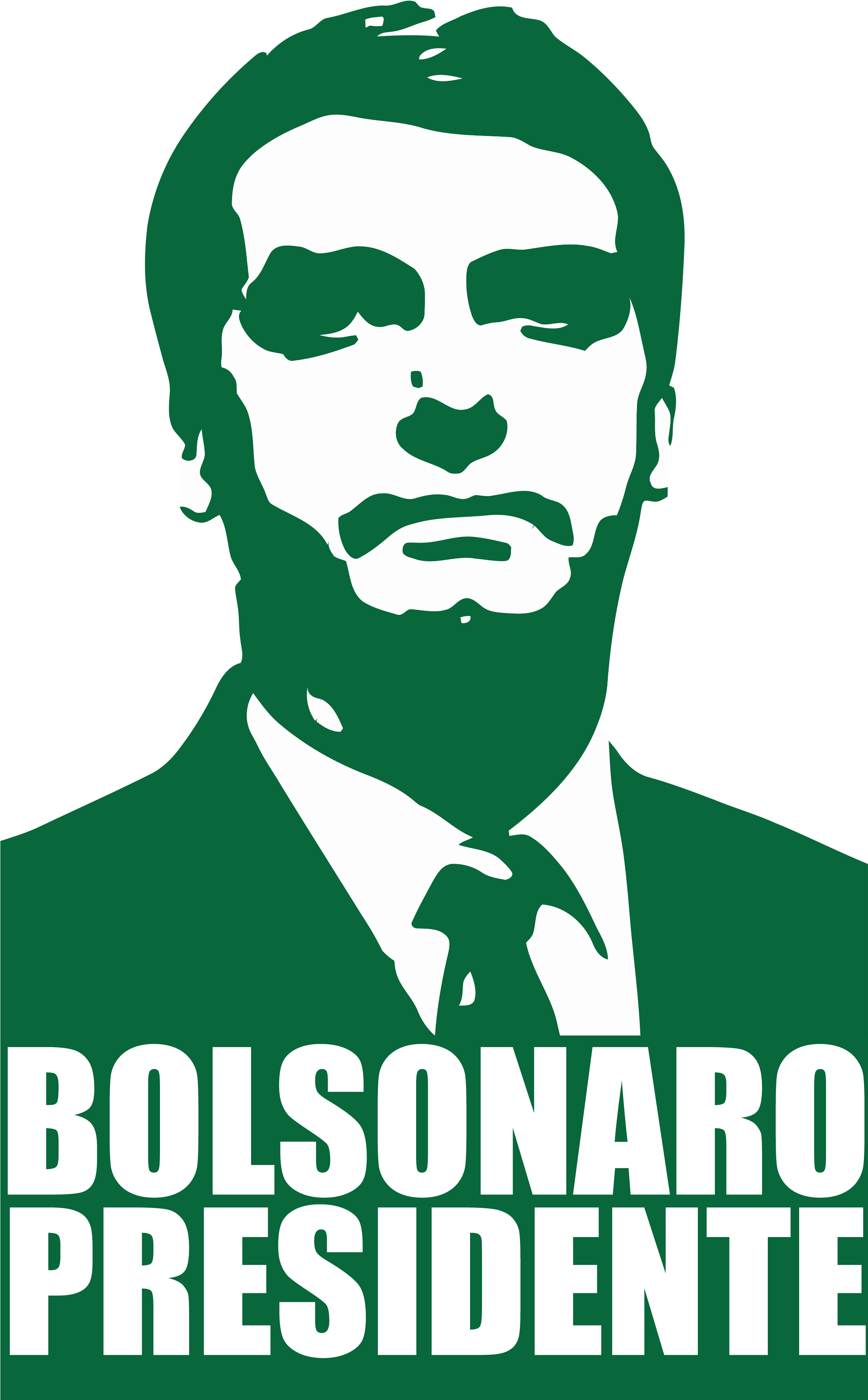 Bolsonaro-presidente - - Bolsonaro Preto E Branco (2381x4000), Png Download