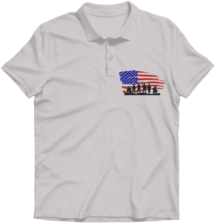 Load Image Into Gallery Viewer, Torn Flag Soldiers - Shirt (1024x1024), Png Download