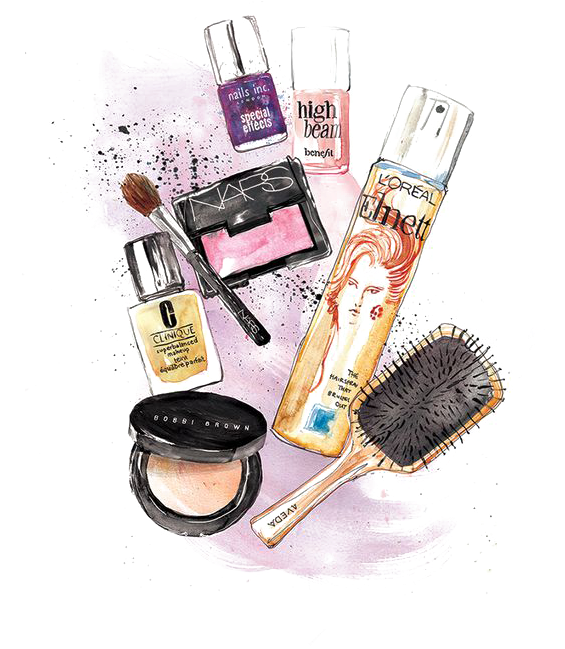 Png Download Aaliyah Drawing Makeup - Beauty Drawings Of Makeup (564x705), Png Download