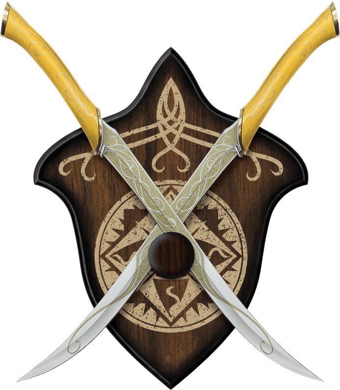 Legolas's Fighting Knives - United Cutlery Lord Of The Rings Knives (560x560), Png Download