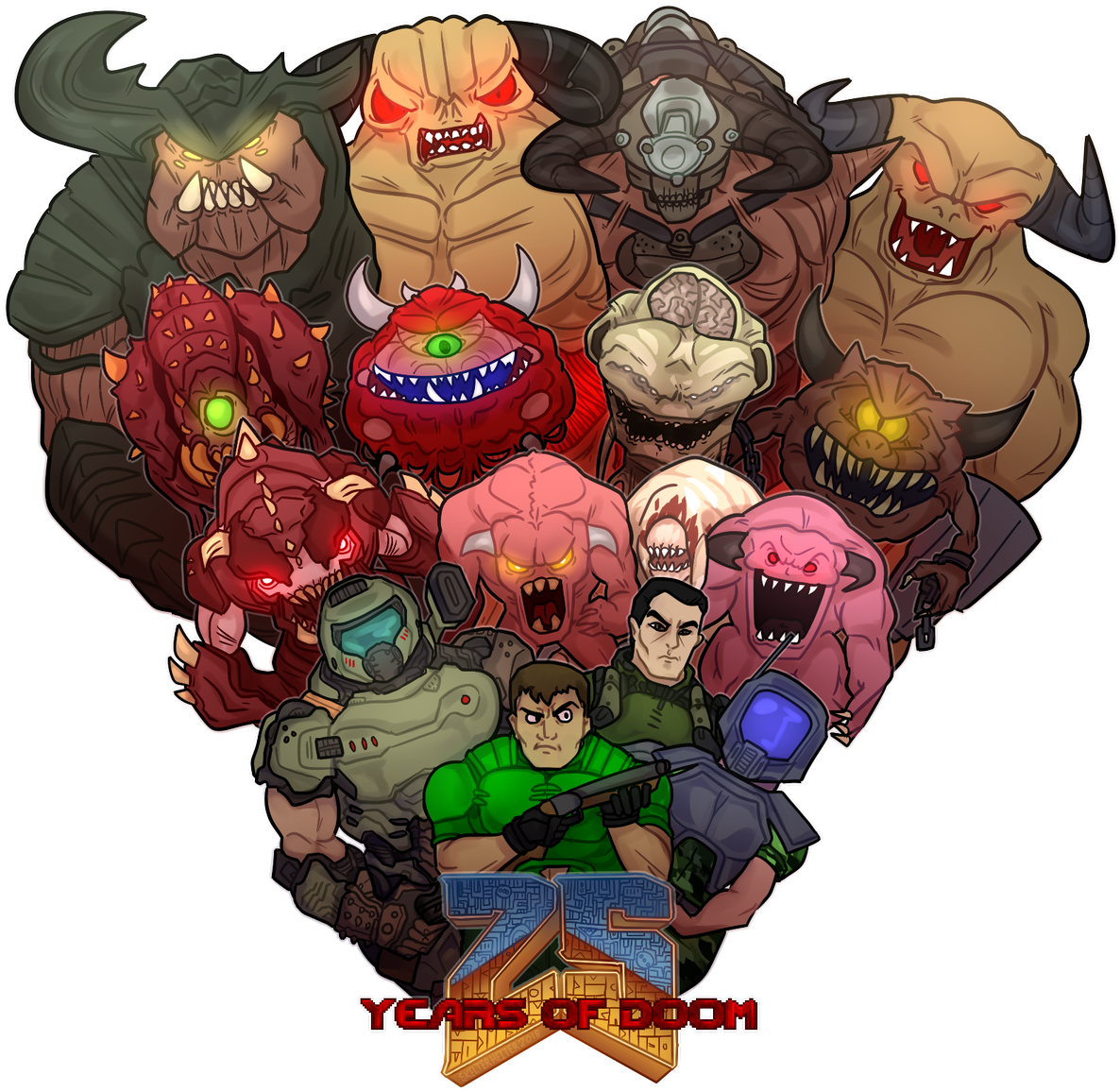 Years , - Doom (1200x1200), Png Download