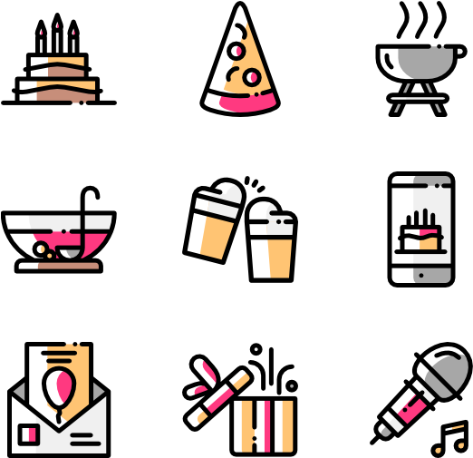 Birthday - Icons Set It Transparent (600x564), Png Download