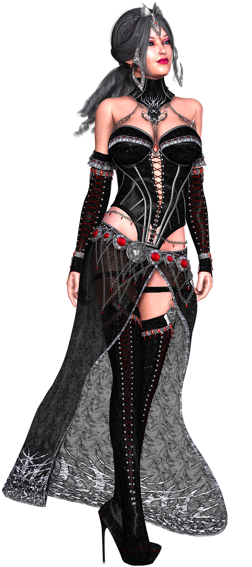 Girl Enchantress Sexy Romanti - Dark Romance Vector Png (628x720), Png Download