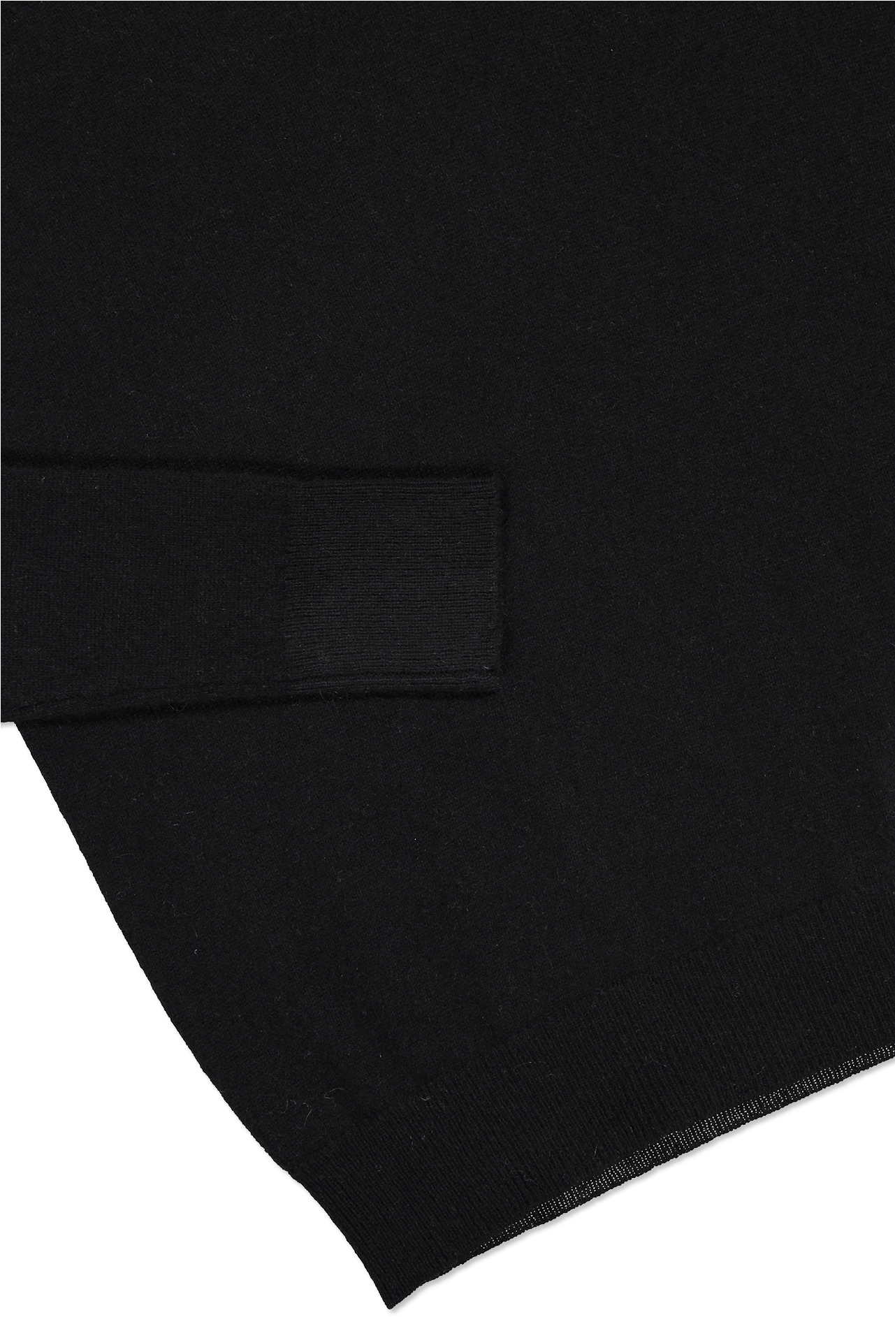 Essential V-neck Sweater Black - Sweatshirt (1280x1920), Png Download