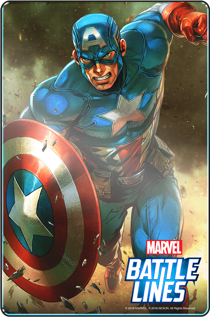 Some Cards Have Special Abilities - Marvel Battle Lines Captain America (960x1080), Png Download
